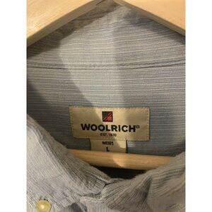 Woolrich Shirt Men’s‎ Sz L Blue Short Sleeve